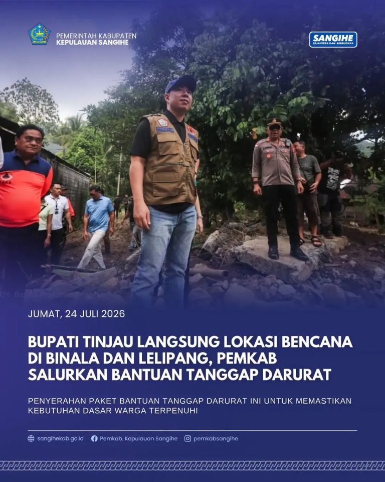 Bupati tinjau langsung lokasi bencana di binala dan lelioang, Pemkab salurkan bantuan tanggap darurat