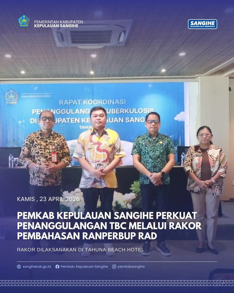 Pemkab Kepulauan Sangihe perkuat penanggulangan TBC melalui rakor pembahasan ranperbub RAD